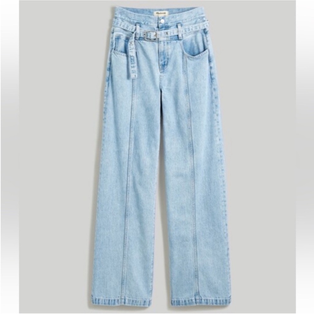 Madewell belted baggy jean
